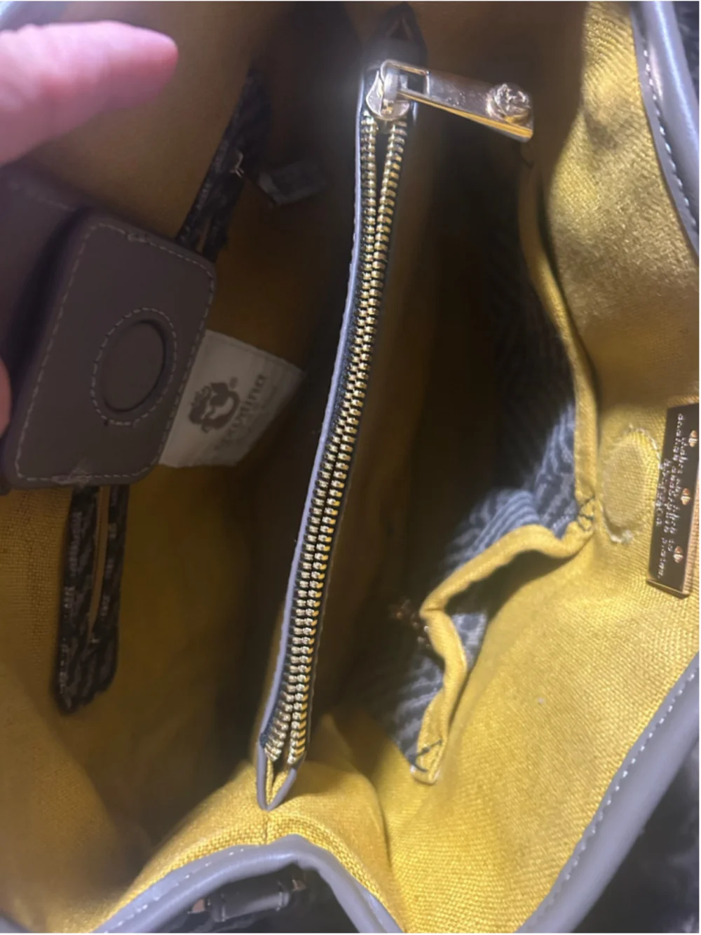 Women's Spartina 449 Satchel Bag One Size Grey and Yellow